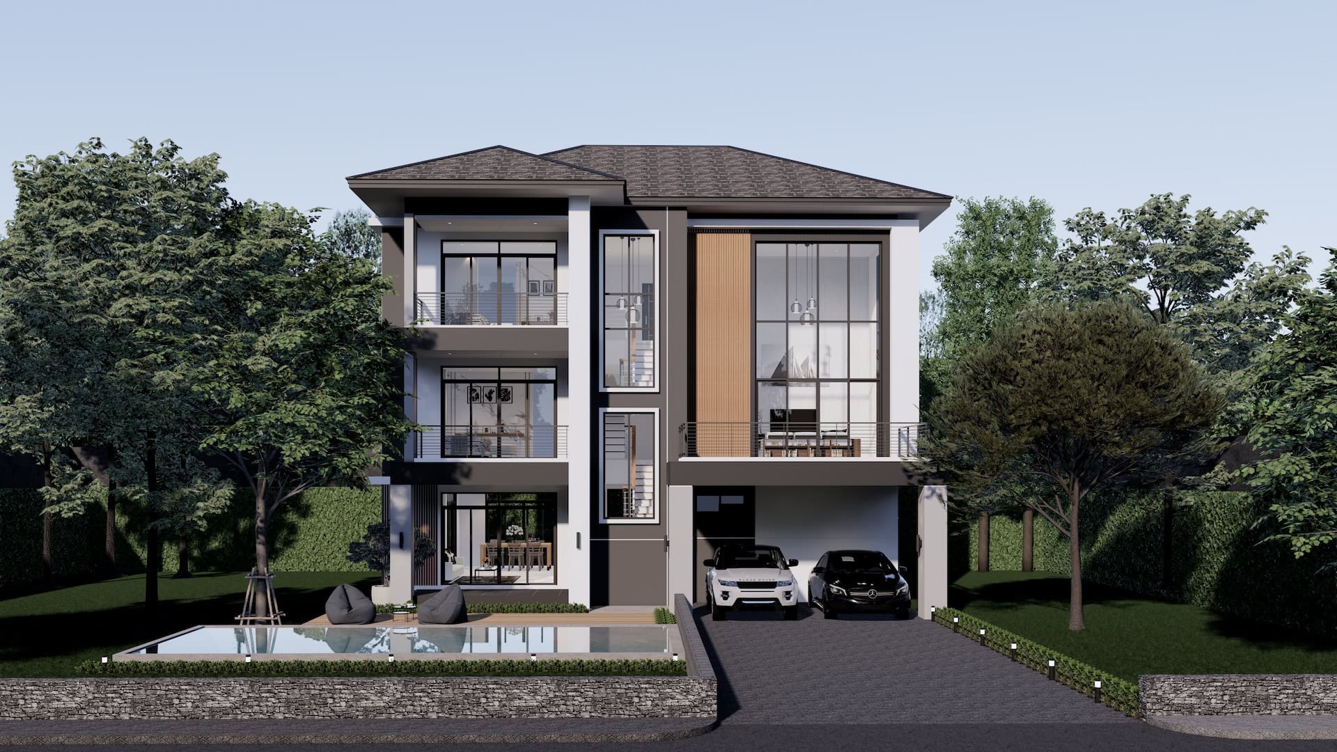 แบบบ้าน HSD – 22 Majestic รับสร้างบ้าน Homesquare