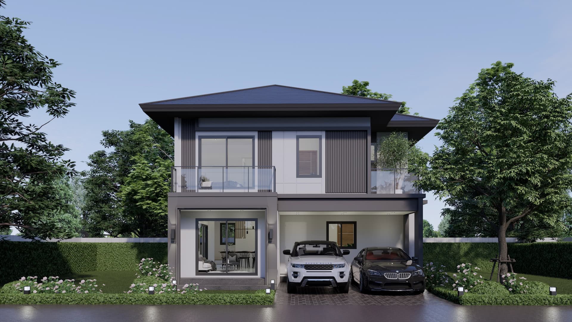 แบบบ้าน HSD Prime 05 – Sentro รับสร้างบ้าน Homesquare